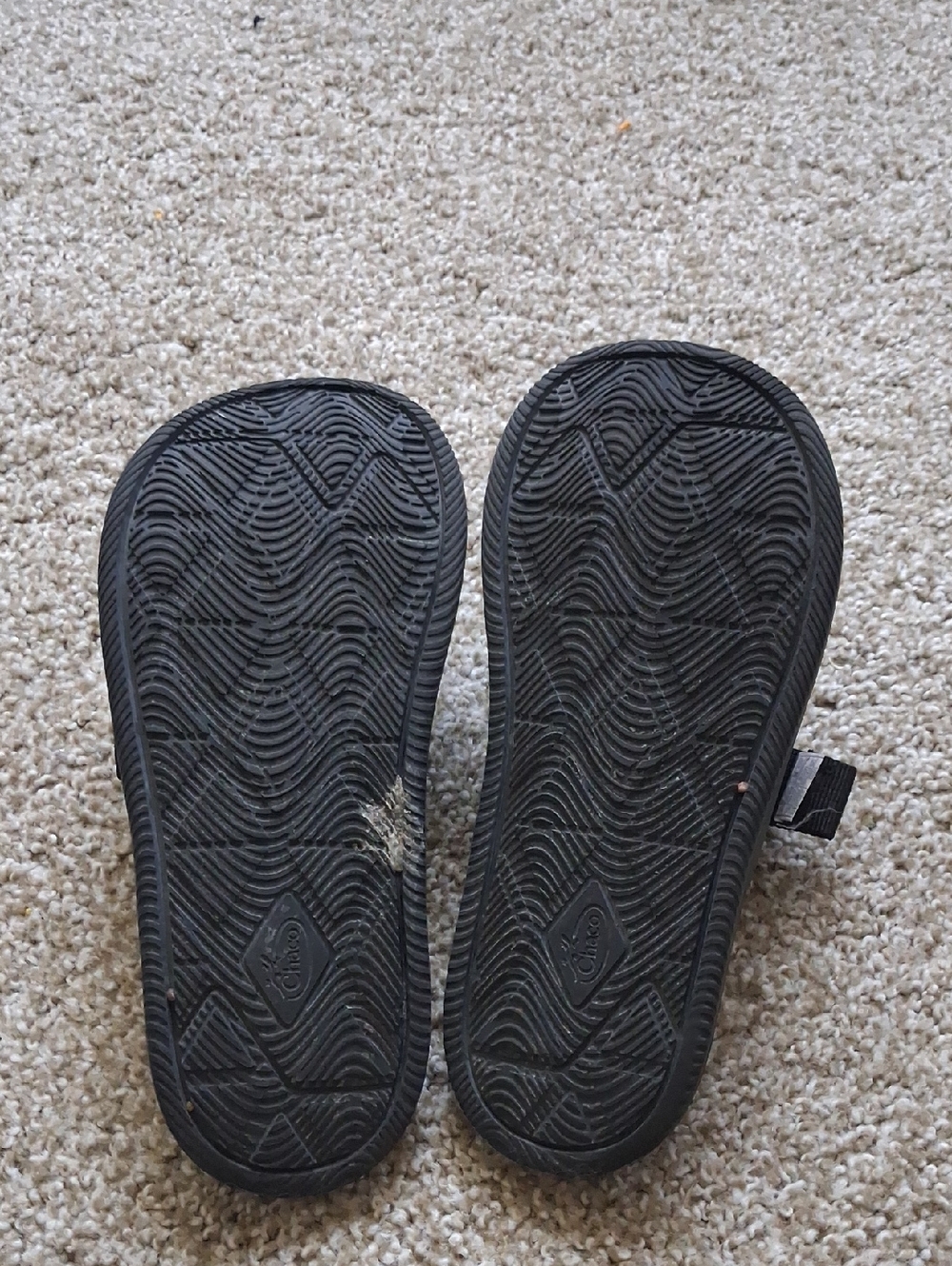 Chaco Black Slide Sandals with Adjustable Straps - Picture 4 of 8